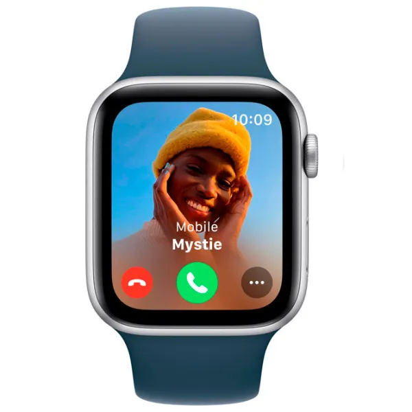 Умные часы Apple Watch SE 2023 1.57"/ 44 мм/ Серебристый - Storm Blue/ MREE3QI/ A photo 5