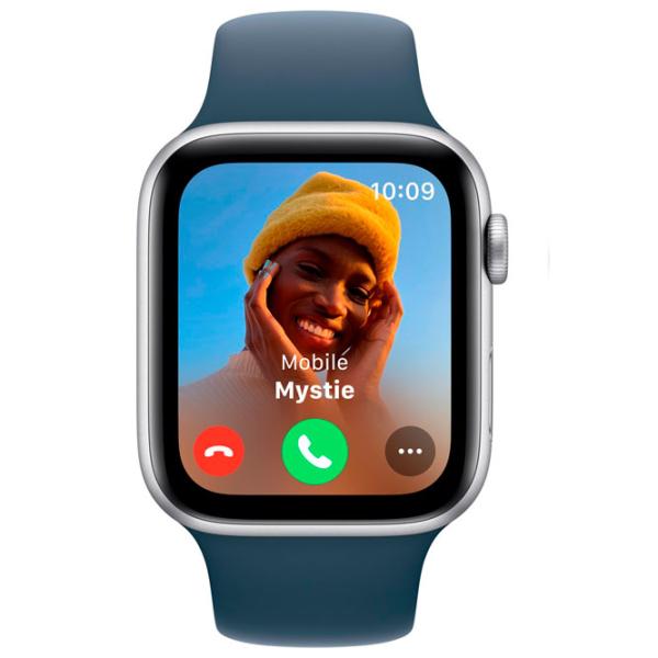 Умные часы Apple Watch SE 2023 1.57"/ 44 мм/ Серебристый - Storm Blue/ MREE3QI/ A photo 5