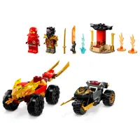 Constructor LEGO Kai and Ras's Car and Bike Battle Transport/ Multicolor photo 4