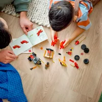 Constructor LEGO Kai and Ras's Car and Bike Battle Transport/ Multicolor photo 6