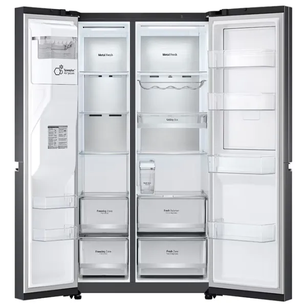 Frigider LG GSJV91MCAE Side by Side 635 l / 179 cm / Black photo 6