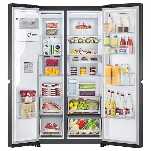 Frigider LG GSJV91MCAE Side by Side 635 l / 179 cm / Black photo 7