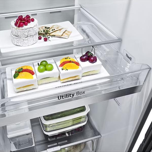 Frigider LG GSJV91MCAE Side by Side 635 l / 179 cm / Black photo 9