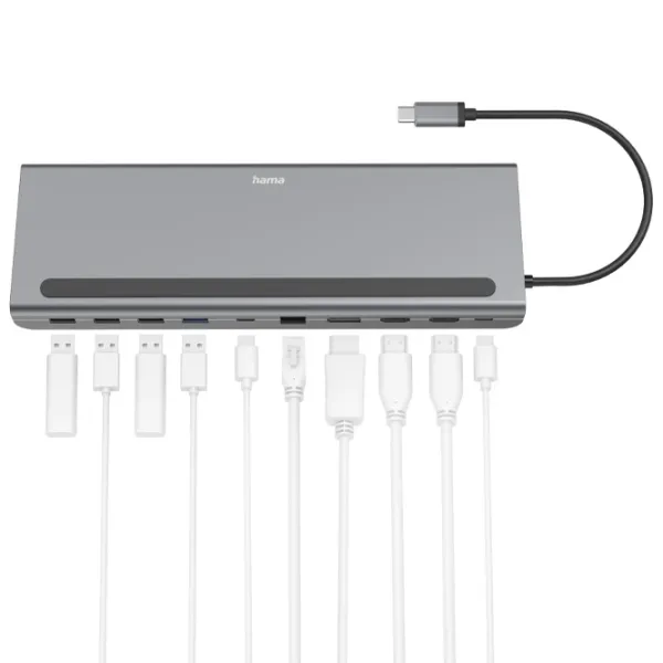 Адаптер Hama 200100 USB Type-C/ Серый photo 3