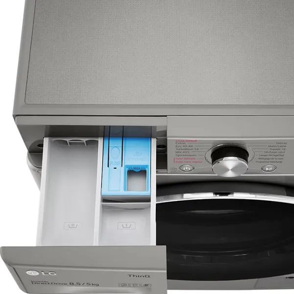 Mașină de spălat cu uscător LG F2DV5S8S2PE 8.5 kg / 1200 rpm / Gray photo 7