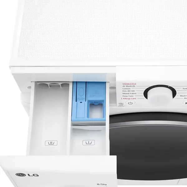Mașină de spălat cu uscător LG F2DR508S1W 8 kg / 1200 rpm / White photo 7