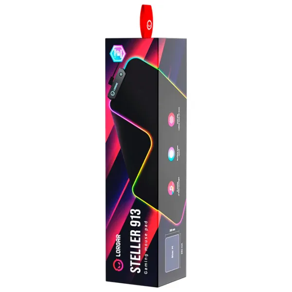Covoraș pentru mouse Lorgar Steller 913 Black photo 6