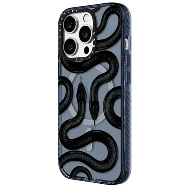 Husă pentru smartphone Apple iPhone 15 Pro Casetify/ MagSafe Back/ TPU/ Blue Transparent photo 2