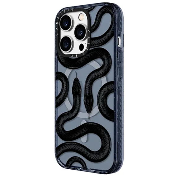 Husă pentru smartphone Apple iPhone 15 Pro Casetify/ MagSafe Back/ TPU/ Blue Transparent photo 2