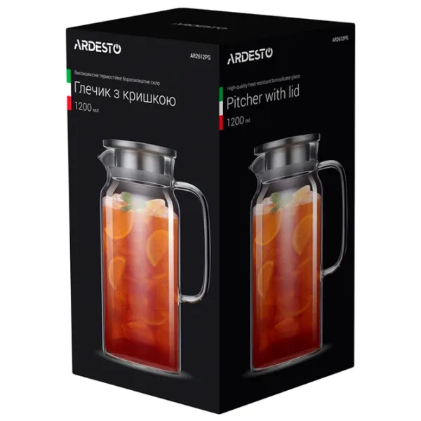 Infuzor Ardesto AR2612PG 1.2 l/ Transparent photo 2
