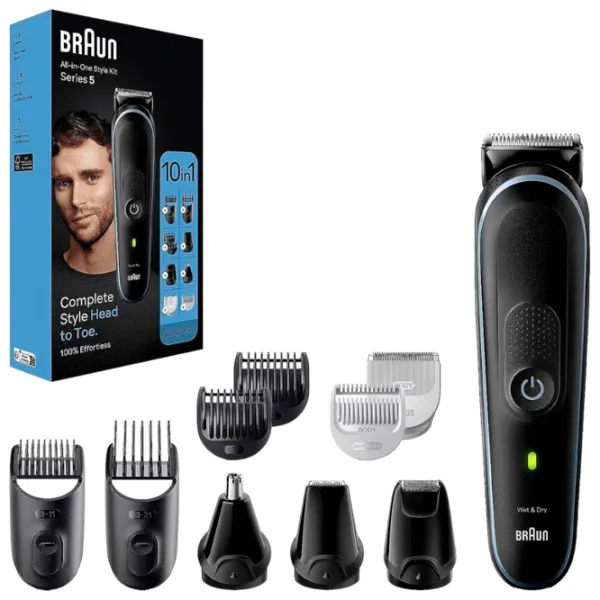 Trimmer facial Braun MGK5445 Black photo 2