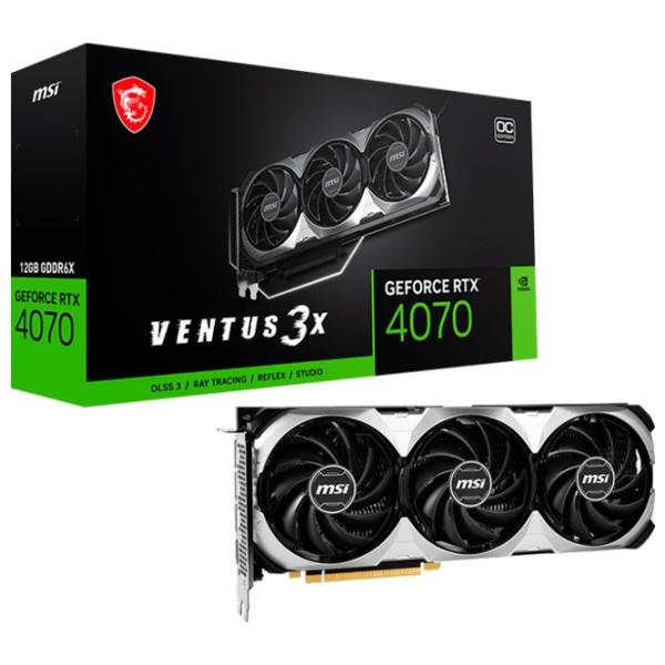 Placă video MSI GeForce RTX 4070 VENTUS 3X E 12G OC PCI Express 4.0 / 12 GB photo 5 Placă video MSI GeForce RTX 4070 VENTUS 3X E 12G OC PCI Express 4.0 / 12 GB photo 5