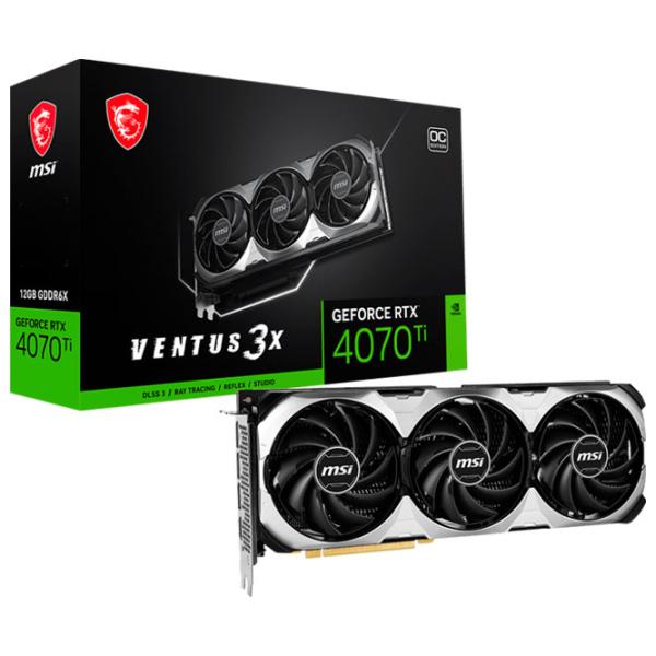 Placă video MSI GeForce RTX 4070 Ti VENTUS 3X E 12G OC PCI Express x16 4.0 / 12 GB photo 7 Placă video MSI GeForce RTX 4070 Ti VENTUS 3X E 12G OC PCI Express x16 4.0 / 12 GB photo 7