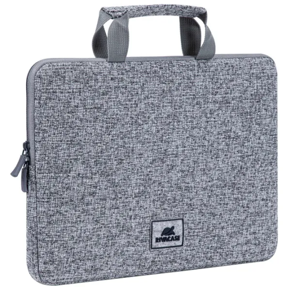Husă pentru laptop RivaCase Laptop sleeve with handles 13.3"/ Grey photo 2