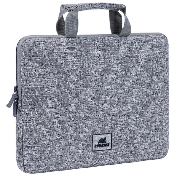 Husă pentru laptop RivaCase Laptop sleeve with handles 13.3"/ Grey photo 2