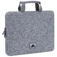 Husă pentru laptop RivaCase Laptop sleeve with handles 13.3"/ Grey photo 2