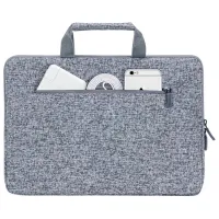 Husă pentru laptop RivaCase Laptop sleeve with handles 13.3"/ Grey photo 4
