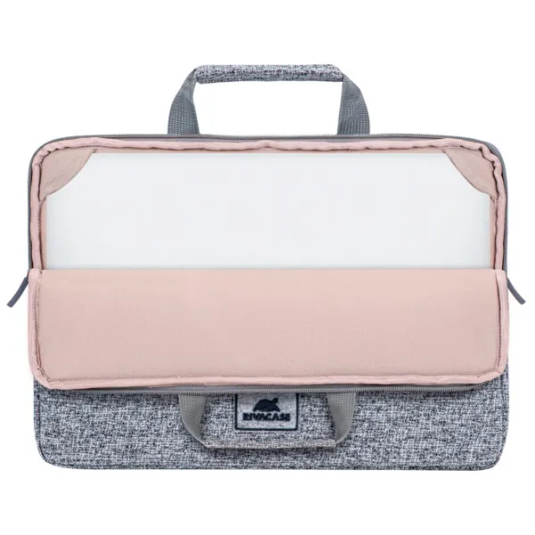 Husă pentru laptop RivaCase Laptop sleeve with handles 13.3"/ Grey photo 8