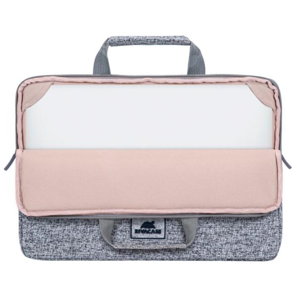 Husă pentru laptop RivaCase Laptop sleeve with handles 13.3"/ Grey photo 8