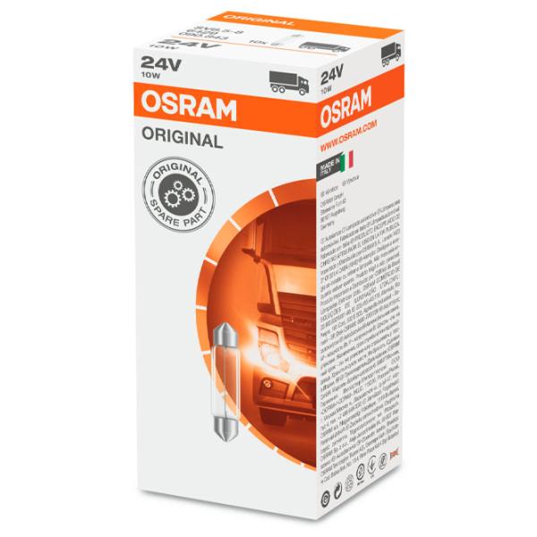 Lampă auto Osram 6418 Incandescentă/ C10W/ SV8.5-8/ 10 W/ 45 lm photo 2 Lampă auto Osram 6418 Incandescentă/ C10W/ SV8.5-8/ 10 W/ 45 lm photo 2