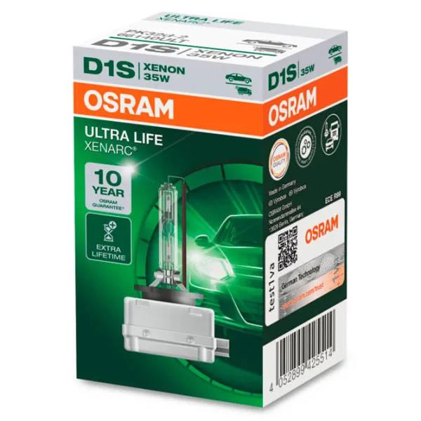 Lampă auto Osram 66140ULT Xenon/ D1S/ PK32d-2/ 35 W/ 3200lm photo 2