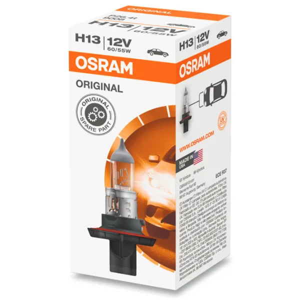 Автомобильная лампа Osram 9008 Галоген/ H13/ P26.4t/ 60 - 55 Вт/ 1000лм photo 2