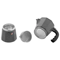 Cafetieră gheizer Ardesto AR0809AGS 0.4l / Aluminiu / Gray photo 5