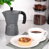 Cafetieră gheizer Ardesto AR0809AGS 0.4l / Aluminiu / Gray photo 8