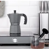 Cafetieră gheizer Ardesto AR0809AGS 0.4l / Aluminiu / Gray photo 9