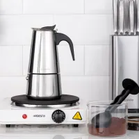 Гейзерная кофеварка Ardesto AR0806SS 0.3л / Нержавеющая сталь / Нержавеющая сталь photo 9