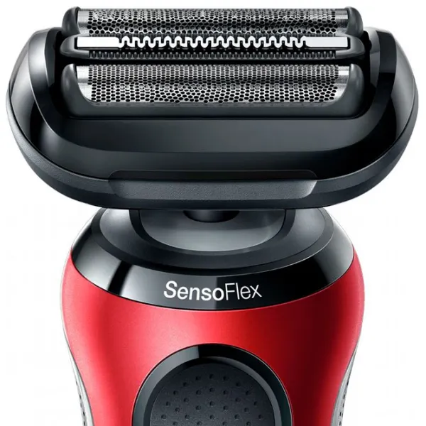 Aparat de ras electric Braun 61-R1200s Red Black  photo 2