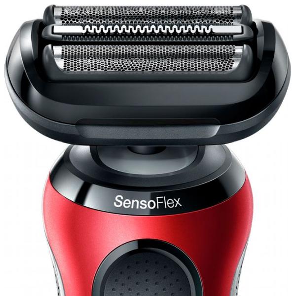 Aparat de ras electric Braun 61-R1200s Red Black  photo 2