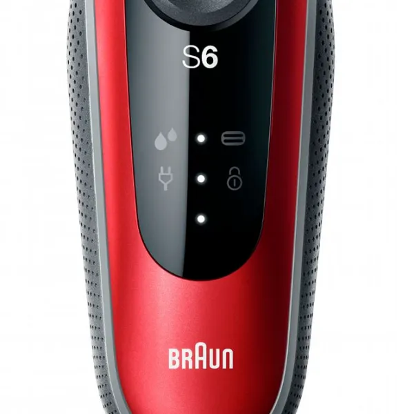 Aparat de ras electric Braun 61-R1200s Red Black  photo 3