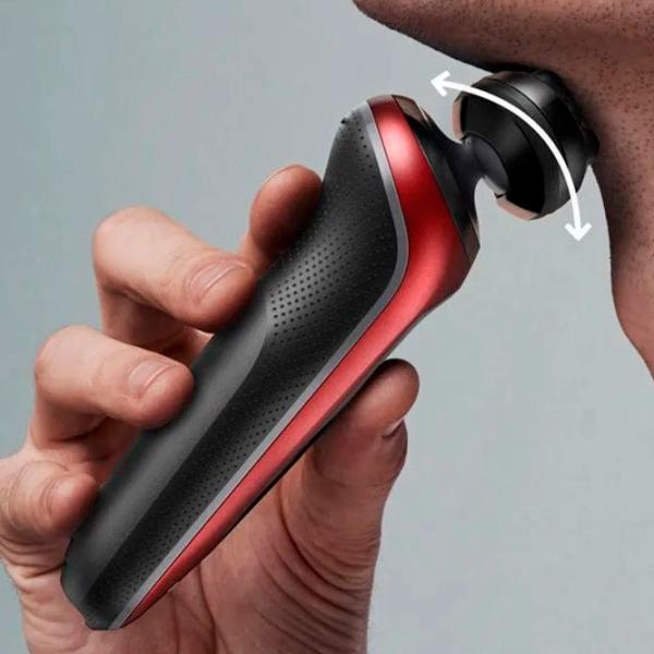 Aparat de ras electric Braun 61-R1200s Red Black  photo 4