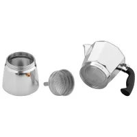 Cafetieră gheizer Ardesto AR0806AG 0.24l / Aluminiu / Inox photo 5