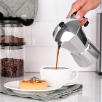 Cafetieră gheizer Ardesto AR0806AG 0.24l / Aluminiu / Inox photo 7