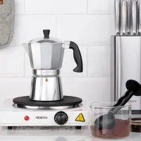 Cafetieră gheizer Ardesto AR0806AG 0.24l / Aluminiu / Inox photo 9