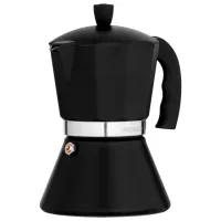 Cafetieră gheizer Ardesto AR0806AIB 0.3l / Aluminiu / Black photo 2