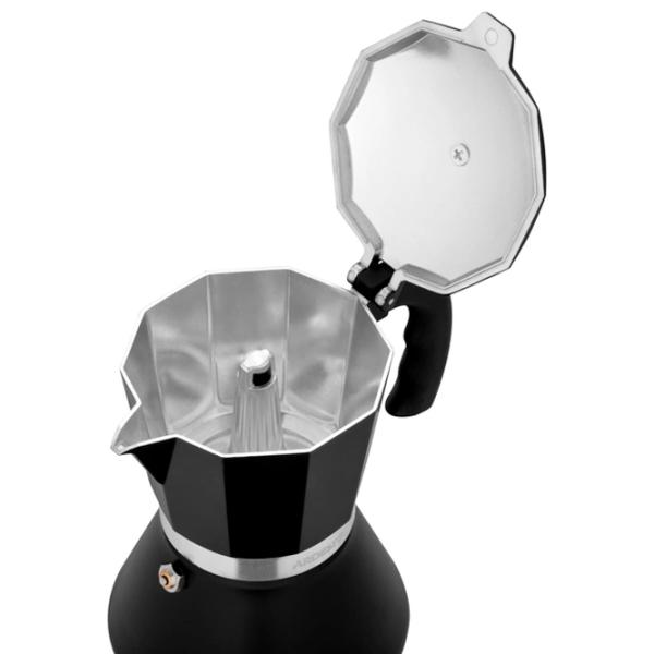 Cafetieră gheizer Ardesto AR0806AIB 0.3l / Aluminiu / Black photo 4