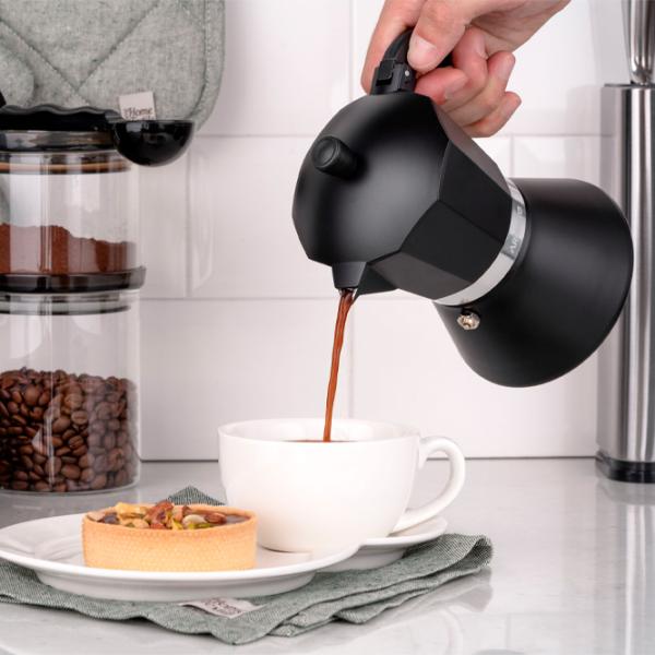 Cafetieră gheizer Ardesto AR0806AIB 0.3l / Aluminiu / Black photo 7