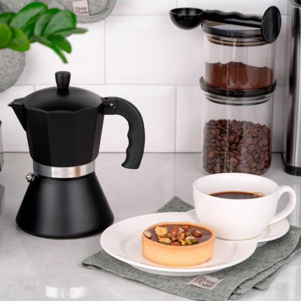 Cafetieră gheizer Ardesto AR0806AIB 0.3l / Aluminiu / Black photo 8