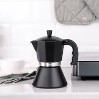 Cafetieră gheizer Ardesto AR0806AIB 0.3l / Aluminiu / Black photo 10