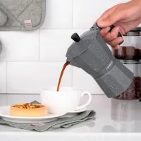 Cafetieră gheizer Ardesto AR0806AGS 0.24l / Aluminiu / Gray photo 7