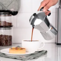 Cafetieră gheizer Ardesto AR0803AG 0.15l / Aluminiu / Inox photo 7