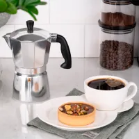 Cafetieră gheizer Ardesto AR0803AG 0.15l / Aluminiu / Inox photo 8