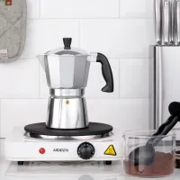 Cafetieră gheizer Ardesto AR0803AG 0.15l / Aluminiu / Inox photo 9