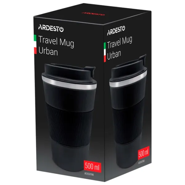 Термокружка Ardesto Urban AR2650TMB Черный 0.5л photo 2