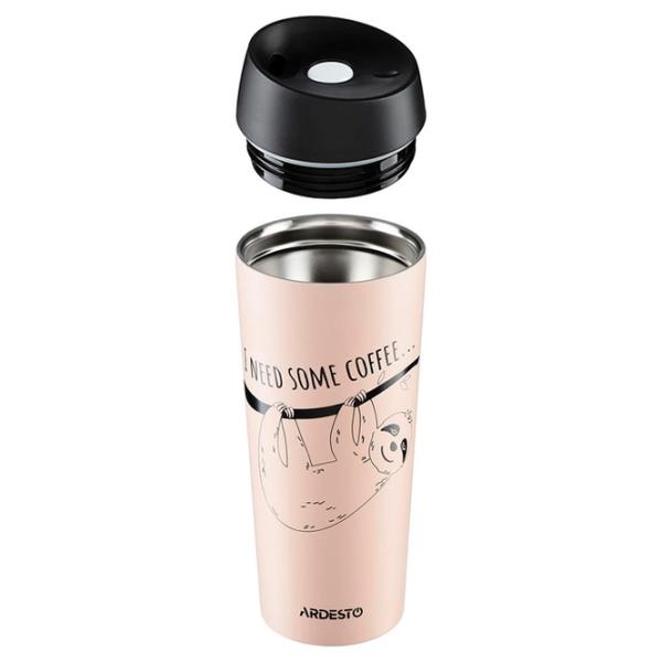 Cană termo Ardesto Coffee Time AR2645DBE Beige 0.45l photo 2