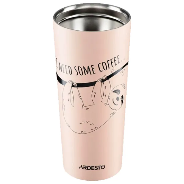 Cană termo Ardesto Coffee Time AR2645DBE Beige 0.45l photo 3