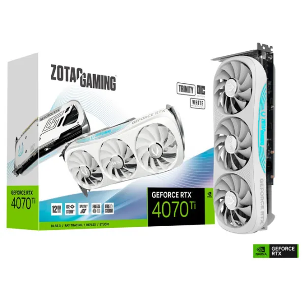 Placă video Zotac GeForce RTX 4070 Ti Trinity OC White Edition PCI Express x16 4.0 / 12 GB photo 6